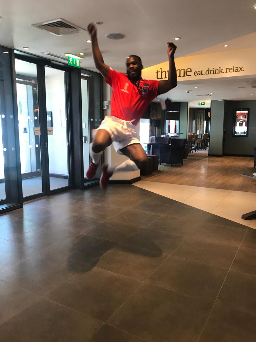 Dom was very happy with the England score today! <a href="/JoannaKerriSmit/">Joanna Smith</a> <a href="/shr1mps66/">Daniel Jones</a> <a href="/BeckyBoo4590/">Rebecca Hughes</a> <a href="/Trackstardomz/">dominic sebele</a>