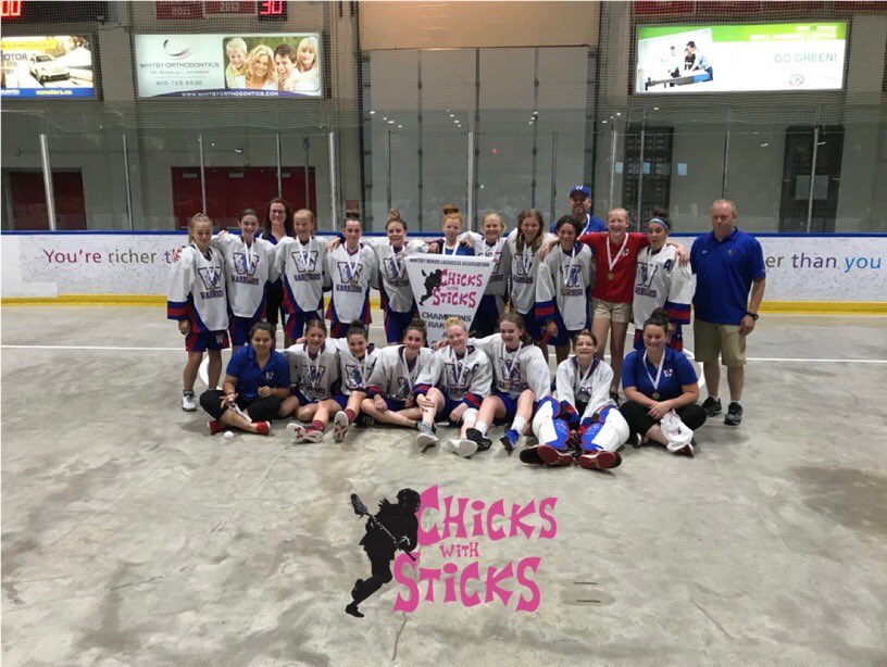 Congratulations to our Whitby Warriors Bantam A Champs in the 2018 Chick with Sticks Tournament. Way to go ladies! #chickwithsticks #wearewarriors #whitbyproud