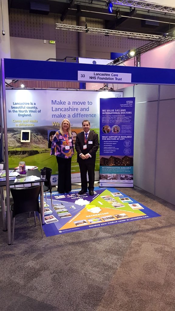 WeAreLSCFT's tweet photo. Fantastic 1st day @rcpsych meeting lots of colleagues at our stand - see you all tomorrow. #RCPsychIC #stand33 - Attending tomorrow will be @markpworth AMD for Old Age and Dr Khaled Mostafa AMD for General Adult #choosepsychiatry https://t.co/NmlNLkKvYK