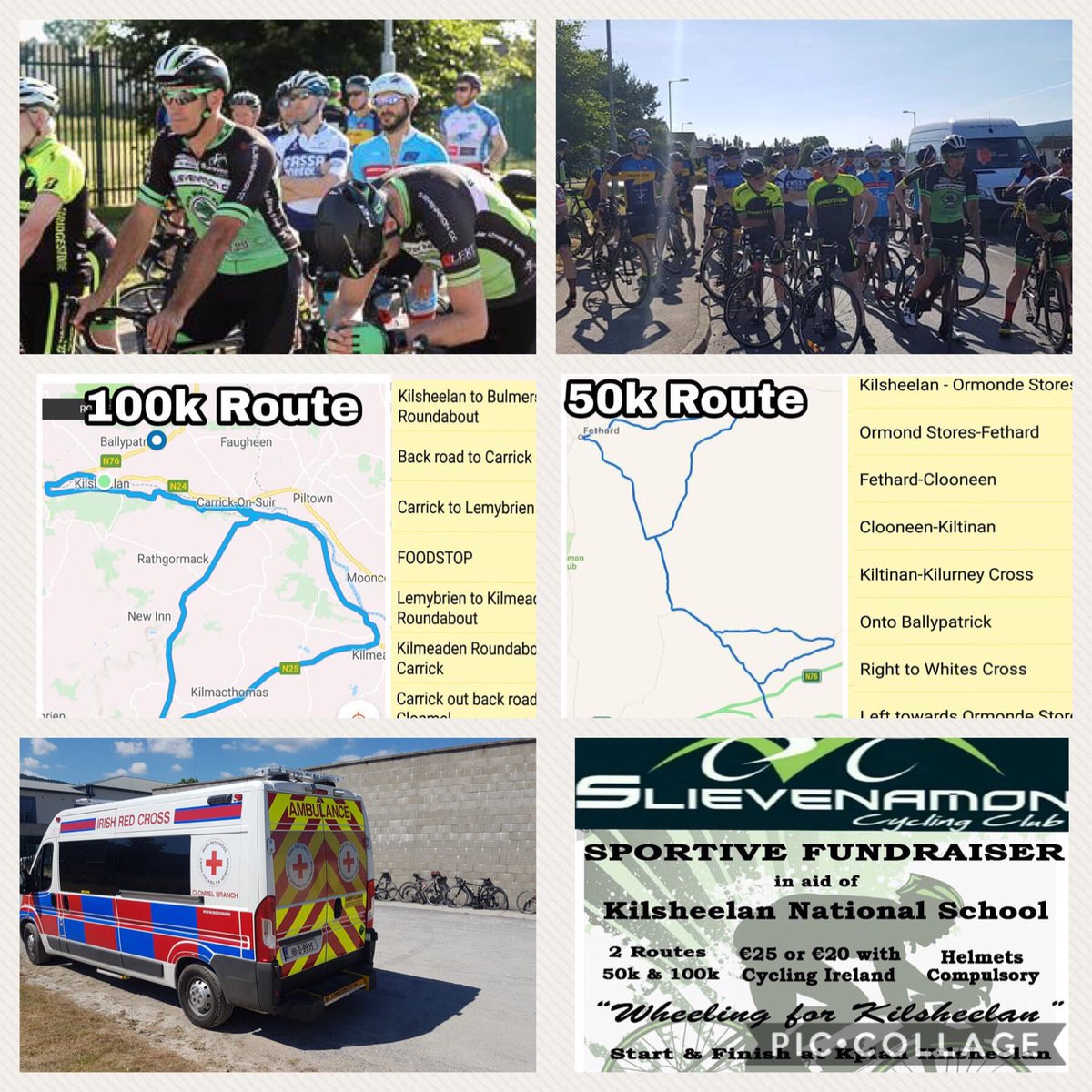 Busy Sunday for our #volunteers who provided cover at 2 events today, first was a 100k &amp; 50k Fundraising cycle for Kilsheelan NS, organised by <a href="/SlievenamonCC/">Slievenamon CC</a> &amp; second was New Inn Festival Family Fun Afternoon🚑😎

#SavingLives #Clonmel #Kilsheelan #NewInn
