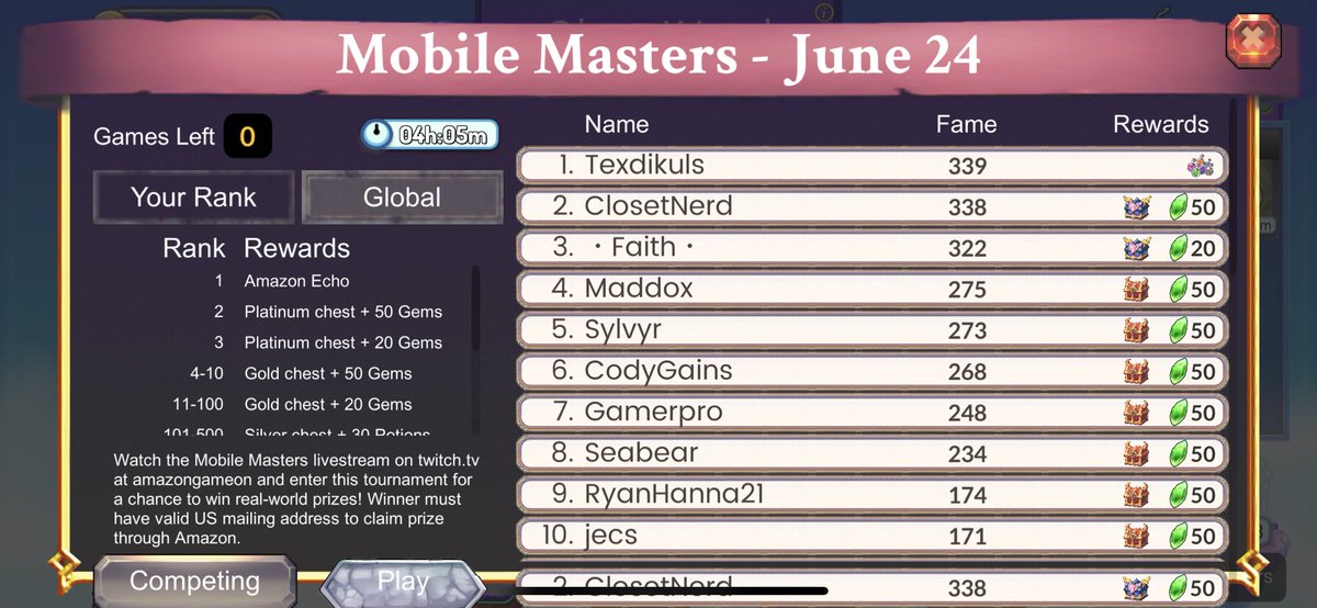 ClosetNerd's tweet image. Come at me bros. @BeastBrawlers @Wagoboi #MobileMasters