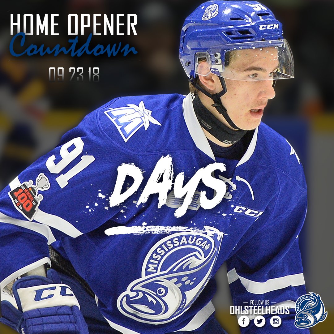 OHLSteelheads's tweet image. 9️⃣1️⃣ days....#CheerTheFish #IsItSeptemberYet 🐟
