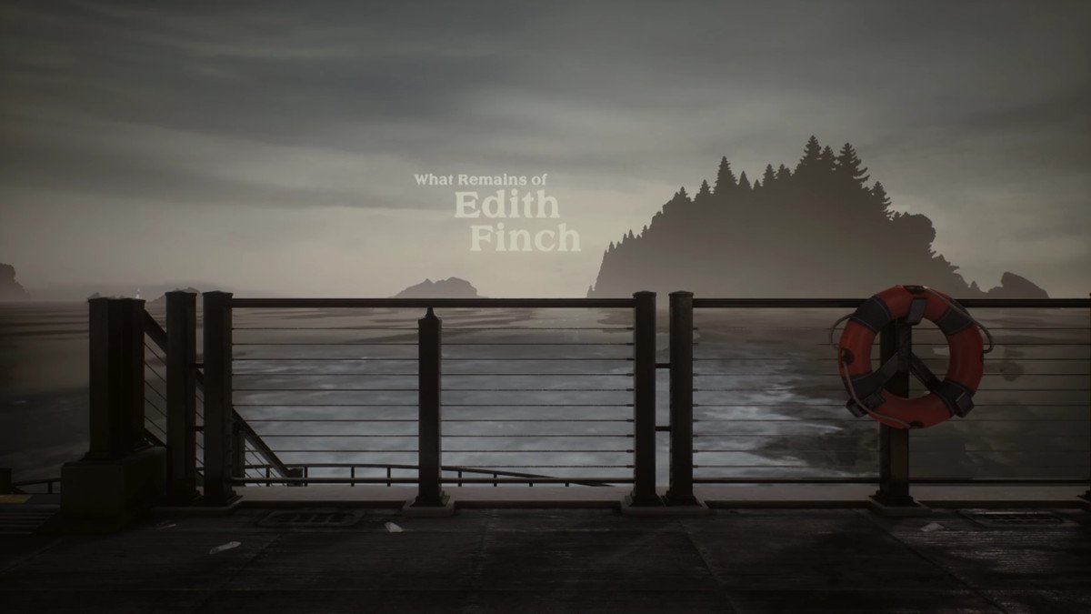 On the Orcas Island ferry, recreating the opening of What Remains of Edith Finch