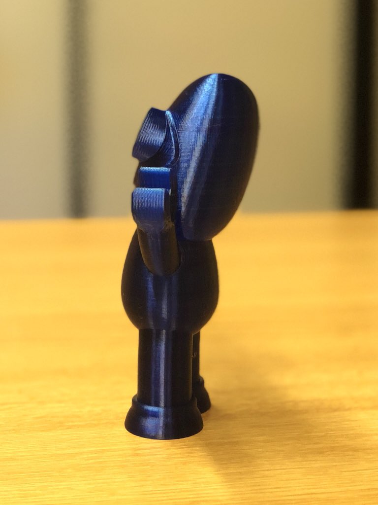 FilamentFrenzy's tweet image. The new #SPANNERBOT is complete 😮 Printed on my @Creality3D CR-10 using @SpannerHands3D Translucent Blue PETG Printed at 150% scale 0% infill and 3 outline Perimeters within @Simplify3D 😍