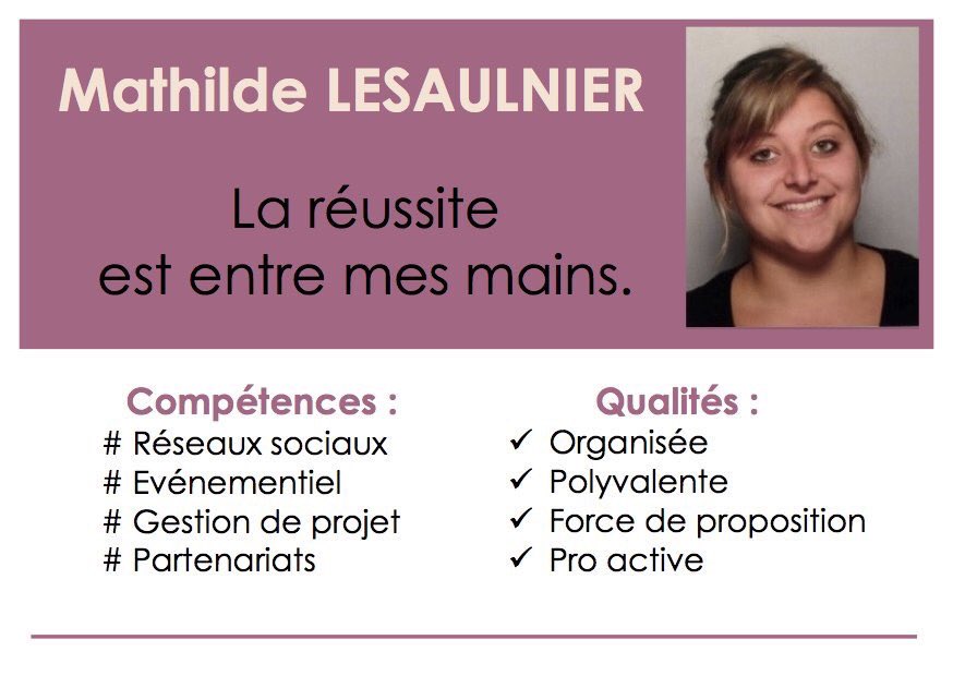 mathilde_Les's tweet photo. Jeune diplômée en communication, recherche un emploi en tant que #chargeedecommunication #CommunityManager. Secteur : @saoneetloire @Chalon_officiel @Lons_le_Saunier . Contactez-moi ➡️ https://t.co/EM8ufwnutI #pleaseRT #I4EmploiR 🙋🏼‍♀️ https://t.co/I3Kl2r5pKZ