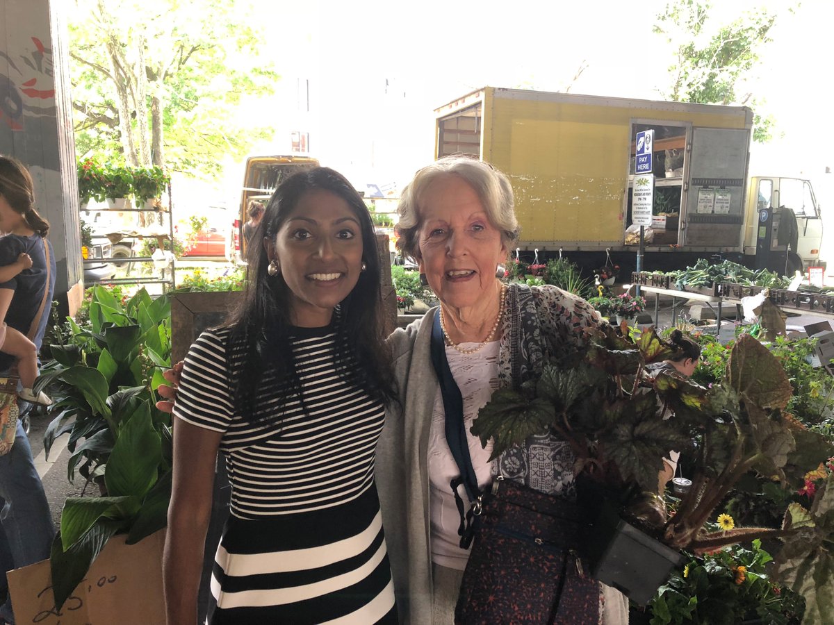 KrishVignarajah's tweet photo. Only smiles and laughs at the #Baltimore farmers market today! Loved meeting so many #Marylanders on this beautiful day. Reminder: #ElectionDay is ONLY TWO DAYS AWAY! Please get out to vote :) #KrishforMD https://t.co/PbrRWQ7rLM