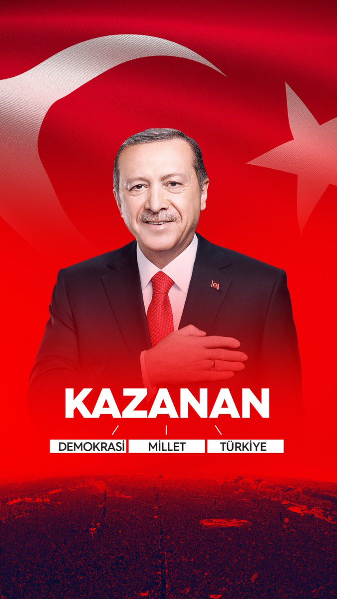 Allah'ın izniyle Reis kazandı, millet kazandı,  #TürkiyeKazandı
#BaşkanErdoğan hayırlı olsun.