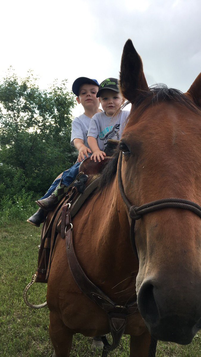kschwedhelm's tweet photo. We are loving our new home in the country. Get to ride Rocket every day ❤️@DaltonHump https://t.co/UiJr7csJ82