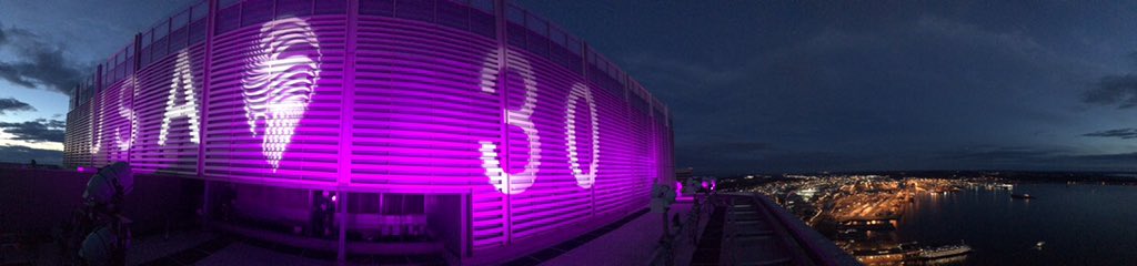 KeatorRob's tweet photo. @2018USAGames #RussellInvestmentsCenter #CommonWealthPartners CommonWealth Partners has been counting down to the 2018 Special Olympics. The CommonWealth Team has been counting down the last 24 nights with putting 24’ tall countdown numbers on the West face of the roof https://t.co/sdYN53Pk1y