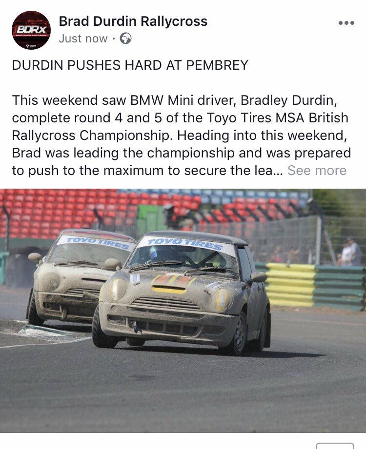 DURDIN PUSHES HARD AT PEMBREY 

<a href="/PembreyCircuit/">Pembrey Circuit</a> race report can be found on the BDRX Facebook page🚗🏁

Don't forget to drop a like and show us plenty of love in the comments section ❤️

Thanks to my team and all the marshalls for a good weekend!

facebook.com/20364391700169…