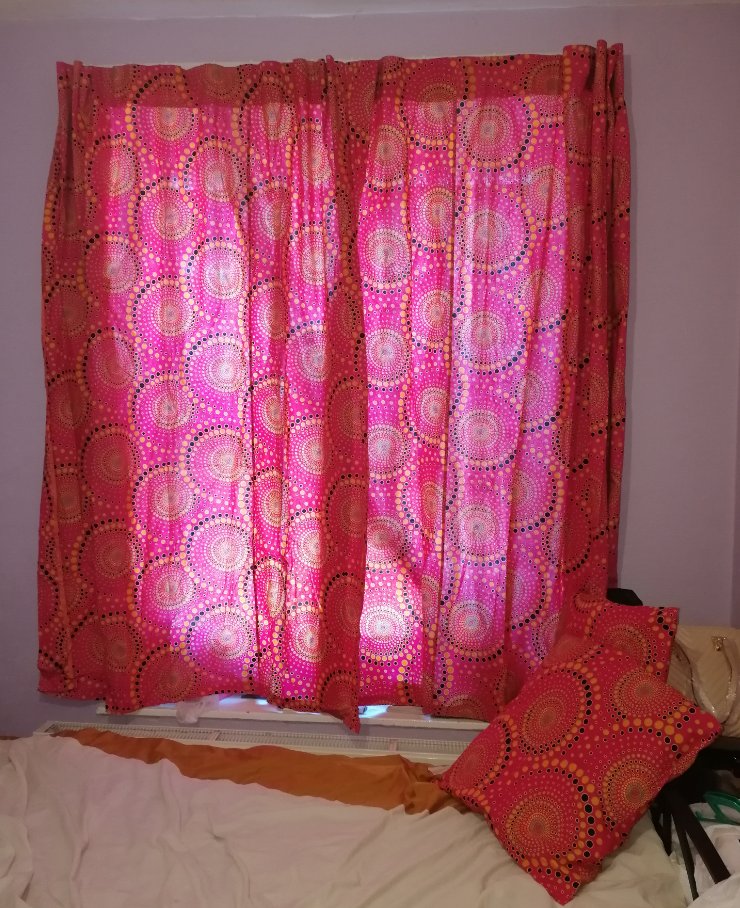 Did you like our pink and orange spotty cushion covers? Check out the matching curtains! See bio for link to Etsy store. 
#africanprintlovers #africaninspired #afrocentric #etsyshopowner #homedecoration #makingahouseahome #statementpiece #supporthandmade