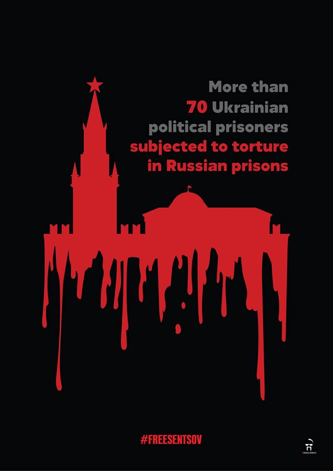 Fbeyeee's tweet image. Nová sada plakátů od Andrije Jermolenka #SaveOlegSentsov #FreeOlegSentsov