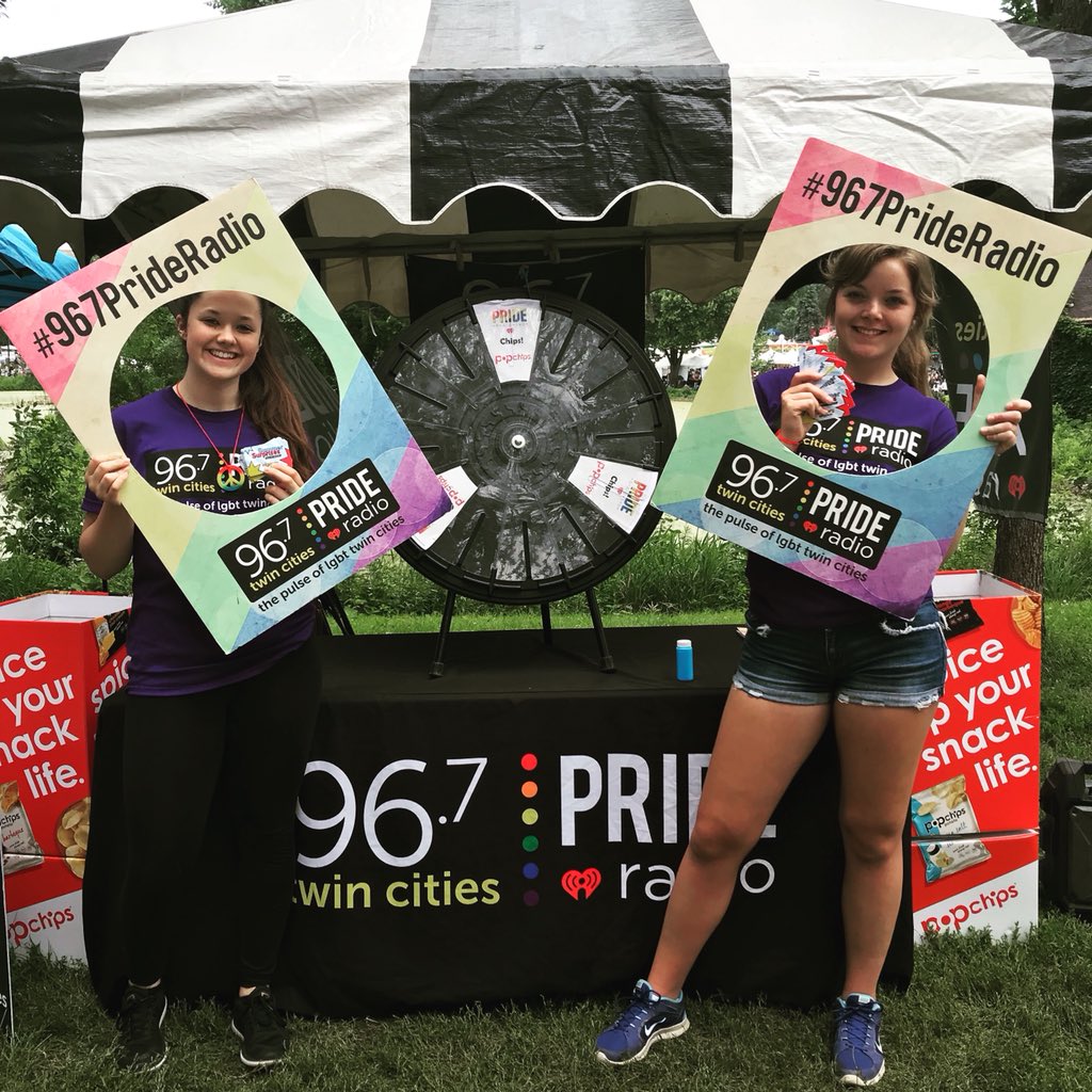 967PrideRadio's tweet photo. Come check out our tent at #TCPride win @mallofamerica summer surprises gift card in the purple section of Loring Park! #967PRIDERADIO https://t.co/yXG9ubixti