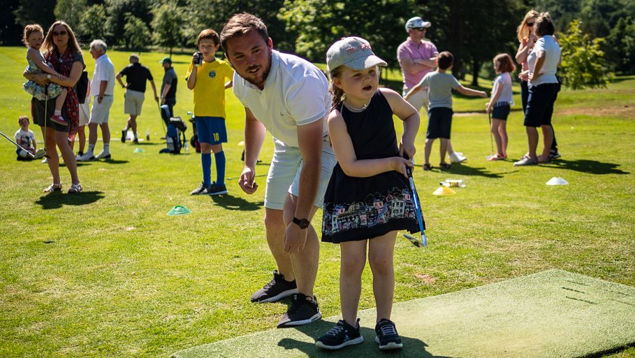 DunmurryGolf's tweet photo. The sun was shining brightly today for our Family Funday as lots of families and visitors came to enjoy some fun in the Sun. Everyone had a chance to have a go at golf and enjoy our special chipping games. Many thanks to the many members who made it such a great success🌞😎⛳️ https://t.co/LkKymGD2lL