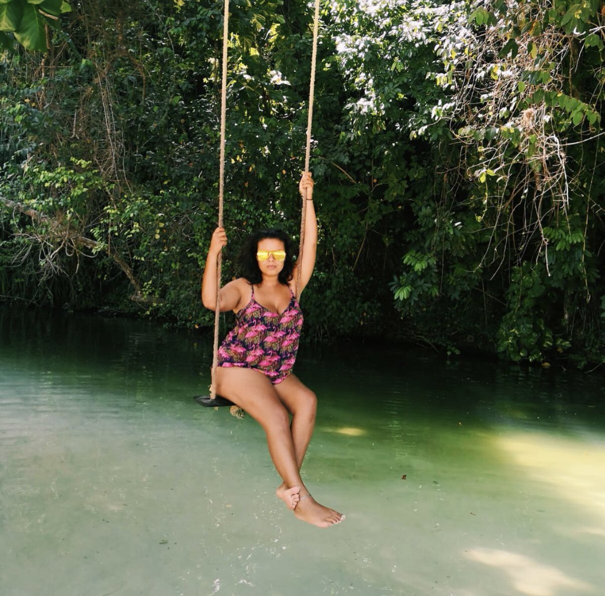 I’ll be down by the river... our Founder Jade swinging into action in JA! We’re so excited to be planning trips for next year in Paradise with you Divas #sisterhood #travel #discussion #divasinparadise 💁🏾‍♀️💁🏽‍♀️💁🏿‍♀️✨