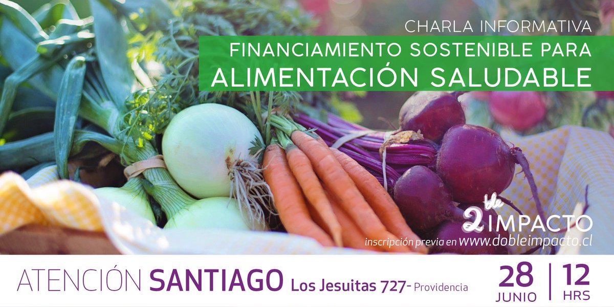 dobleimpactolat's tweet photo. Charla informativa sector #alimentaciónsaludable en Santiago. Tenemos un modelo de #financiamientosostenible para ellos. #pepilu #apicoladelalba #aldeanativa #panmostacho @BancaEticaLAT @Minsal inscríbete en: https://t.co/kAqaZ0fvz6 https://t.co/4FtQY1BHIg