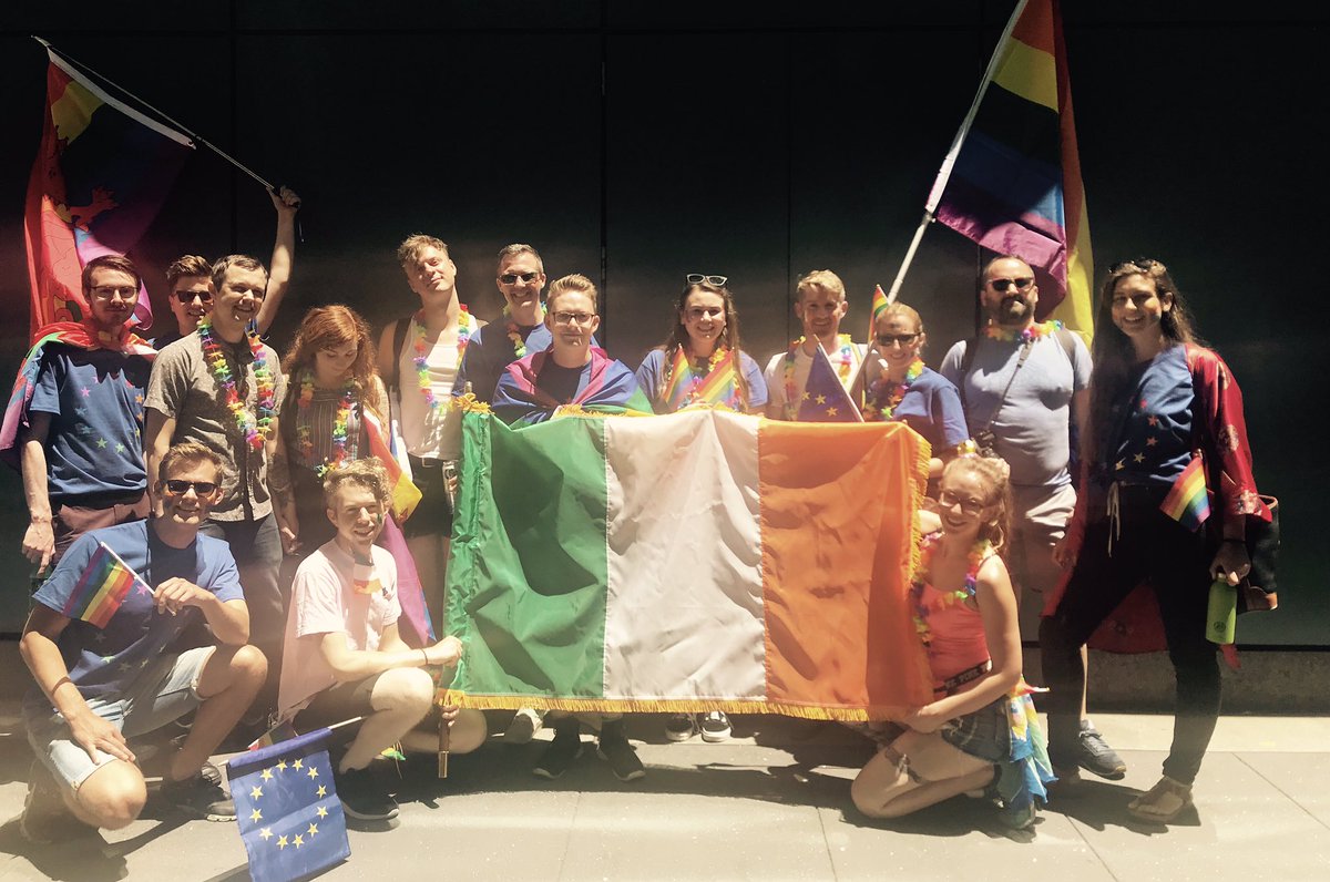 Representing #Ireland at #SFPride #working4IRL #AllDifferentAllEqual