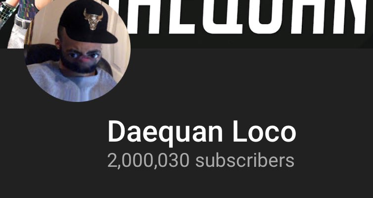 DaequanLoco's tweet photo. Damn, it's crazy to think just 6 months ago we posted our first video with no subscribers. Thanks everyone for the continued support. Much love 💜#WGang https://t.co/XtidlBoGuZ