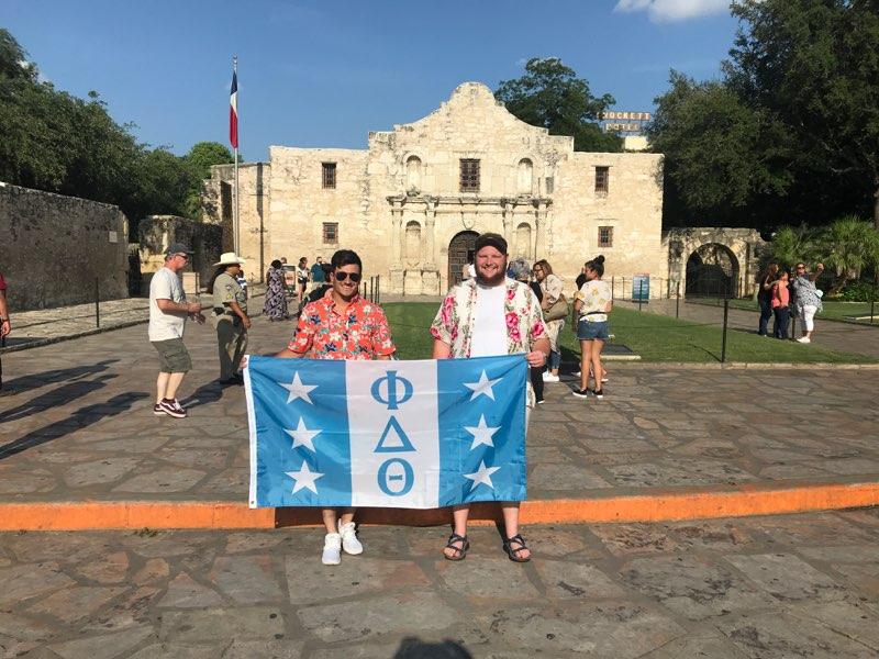 LittleLogCanoe's tweet photo. A real S/O to @jaypacha42 for putting up with me for 20 hours of drive time and 5 straight days of being together! I am glad that we have taken on this task of being Greek together. #phidelt #pdtconvention https://t.co/yrZCgWIixv