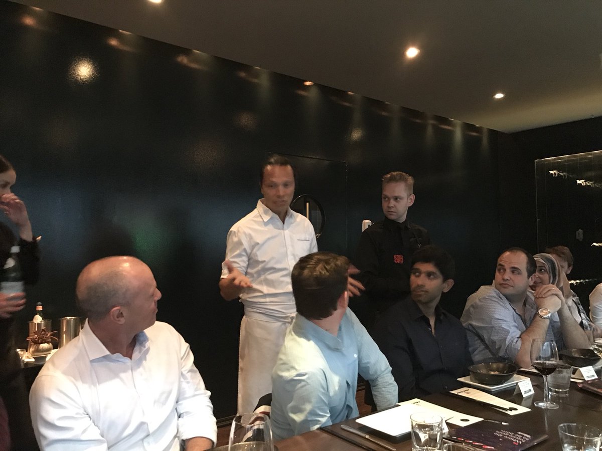 SunilSharmaCo's tweet photo. Tonight’s @CollisionHQ dinner is simply extraordinary. What an introduction to Canada’s gastronomy thanks to @susurlee and @LeeRestaurant #CollisionConf @paddycosgrave @techstars @realventures @JordanJacobs10 @FoundingTO @JohnTory #toronto https://t.co/DCNXRB3sg5