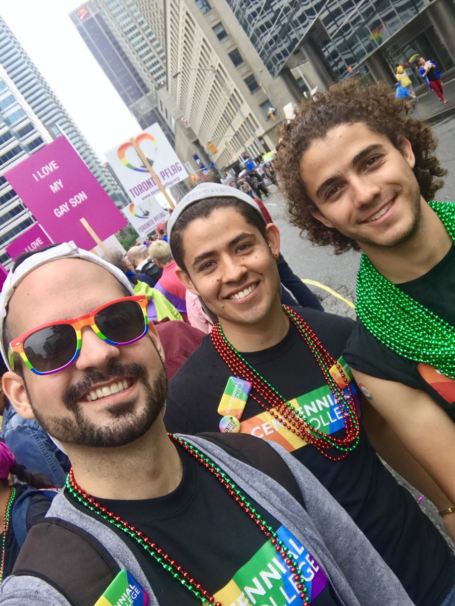 Proud to represent #PrideCentennial at the Toronto #Pride Parade! Absolutely amazing day! Happy Pride! #CentennialCollege #PrideMonth⁠ ⁠ #PrideTO