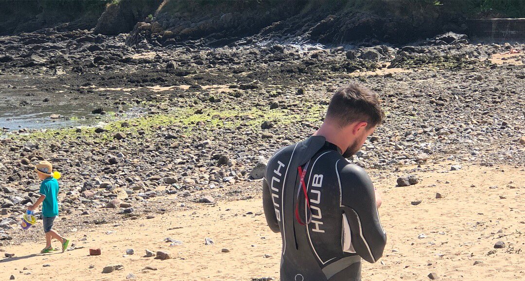 Great Open Water Clinic today. Great weather and even better skills #htswimpro #openwaterswimming #swansea