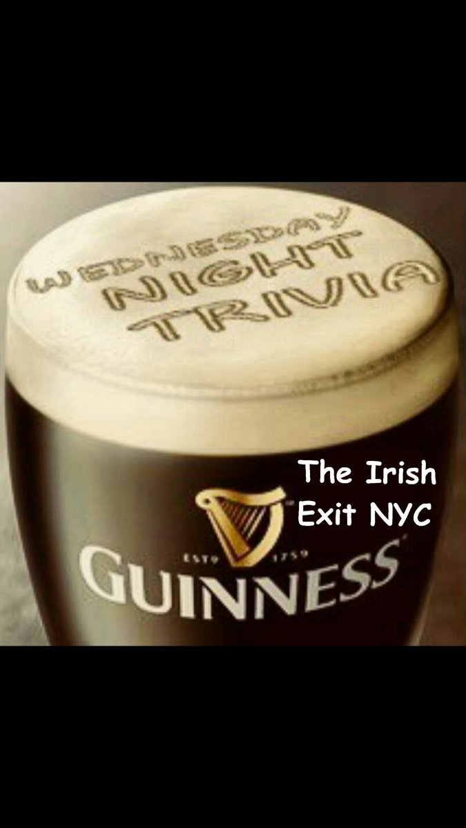TRIVIA WEDNESDAYS STARTING AT 7PM WEEKLY AT THE IRISH EXIT ON 52ND & 2ND NYC #TRIVIA #TRIVIAWEDNESDAY #WEDNESDAYTRIVIA #NYCTRIVIA #TRIVIANYC #CASHPRIZE #TRIVIAMANHATTAN