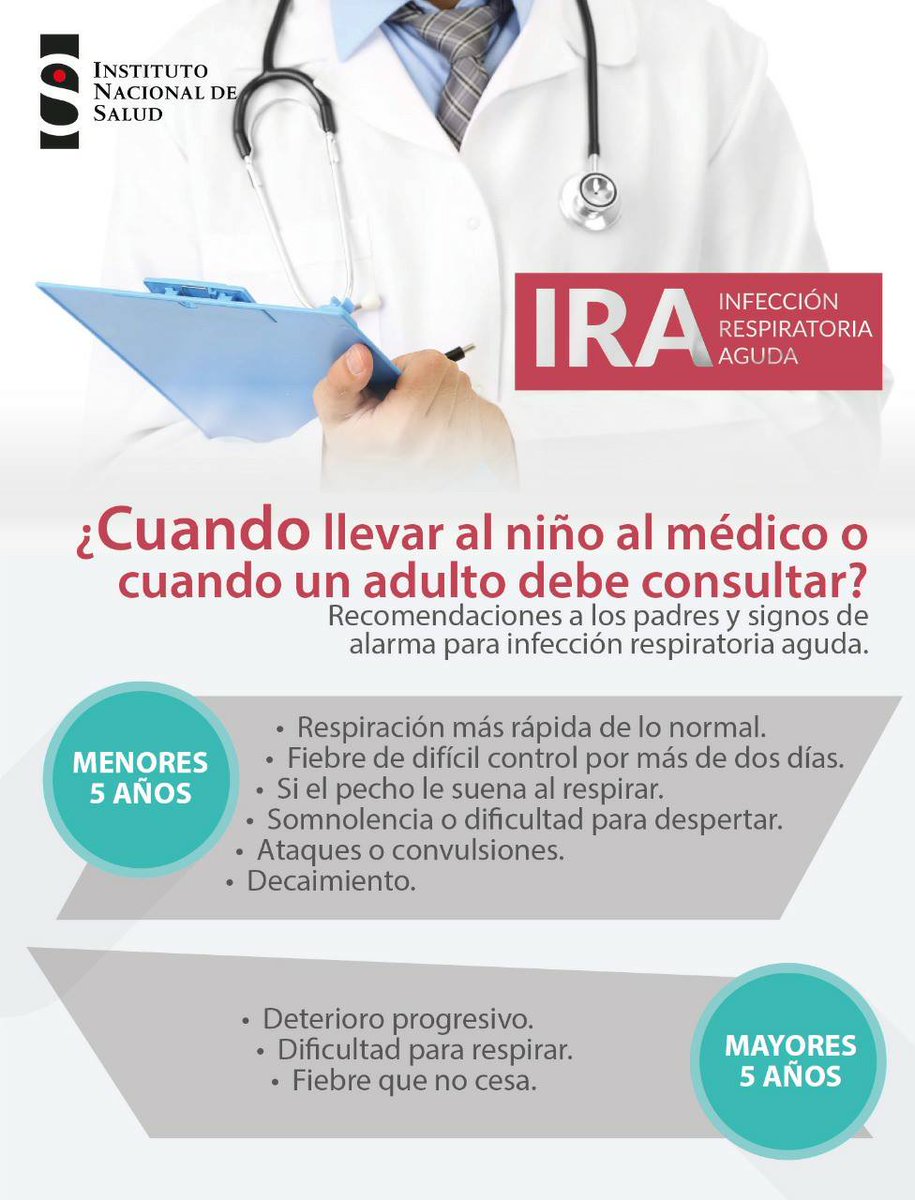 INSColombia's tweet photo. ¿Sabes cuándo llevar a un niño al médico o cuándo un adulto debe acudir también? Tome nota de las siguientes recomendaciones ⬇️ https://t.co/Cd9DqsKaJ8