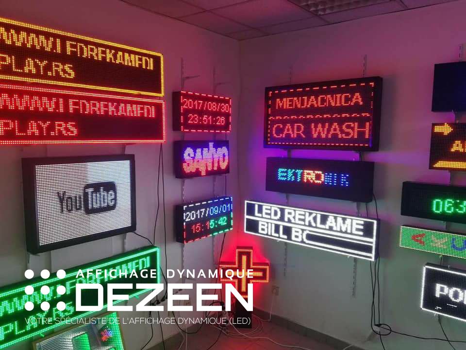 Panneau publicitaire led P10 vert - Panneaux Publicitaires LED Maroc