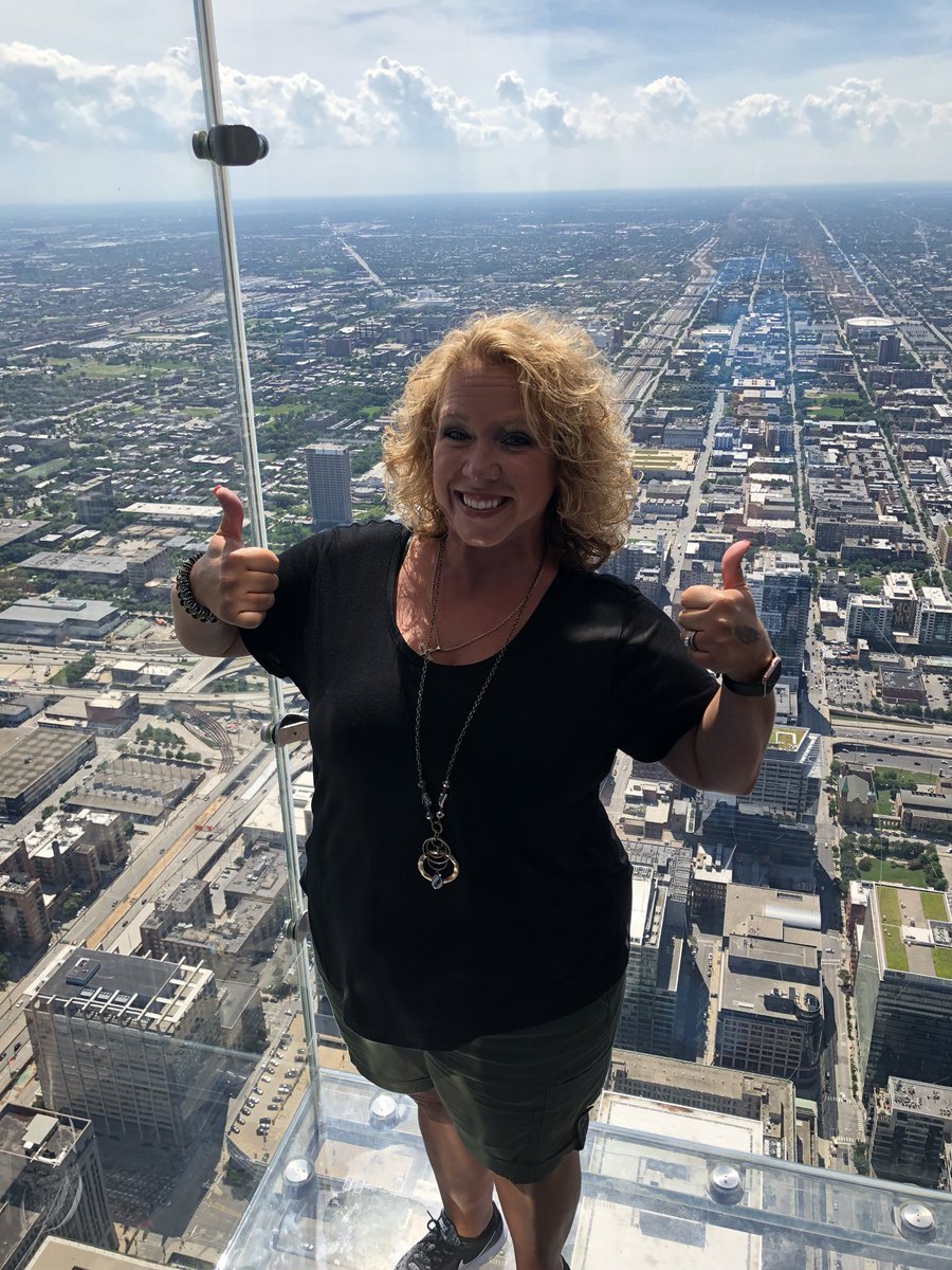 While attending the @iste conference I did something I never dreamed I would!!!!  #iste18 #scaredofheights #ididit
