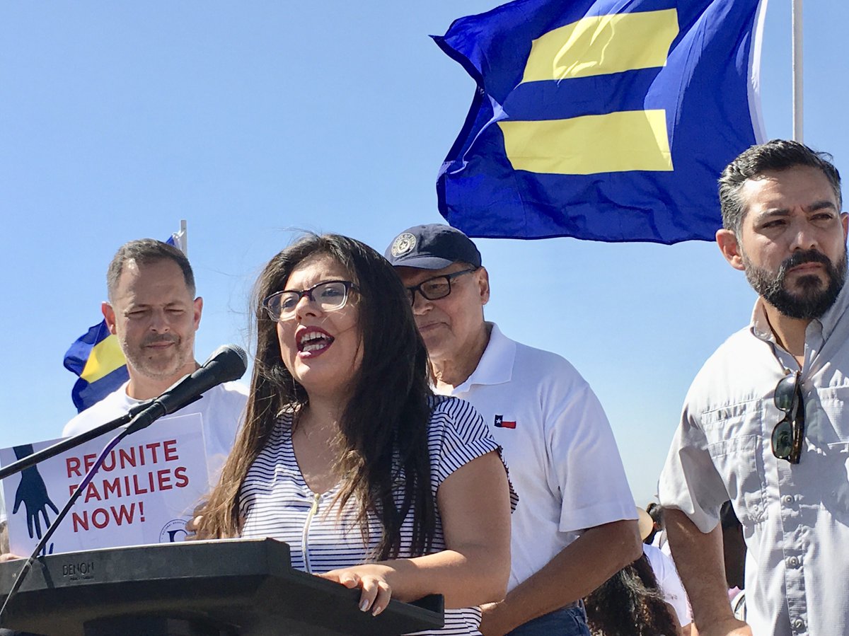 HRC in El Paso to protest Trump-Pence's inhumane treatment of immigrant families.