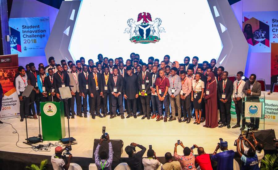 The people's vice president <a href="/ProfOsinbajo/">Prof. Yemi Osinbajo</a> laid the foundation of the UNILAG Innovation Hub building. The "Progress " of the "Change" regime will be driven by youth innovations.  

APC!!! 
Progress! 
Progress!!! 
Innovation!!!