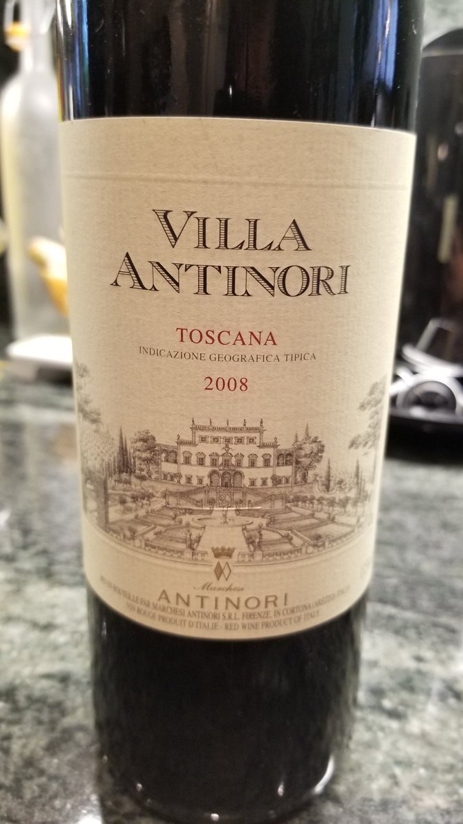 Aging always pays off.... this Villa @AntinoriFamily is drinking so well right now #10yrs #Patience #GreatQPR #IGT #Sangio #Cab #Merlot #Syrah #CellarTime