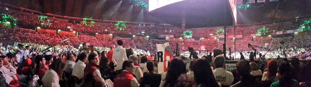 PRICDMX_'s tweet photo. 🎉 ¡Lleno total en el Palacio de los Deportes en espera de nuestro candidato @MikelArriolaP!
▶️ #VotaMikel https://t.co/qMannwstcq