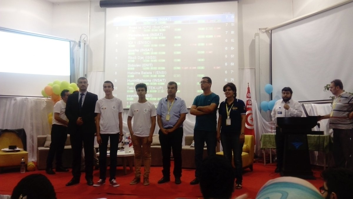 MarouaMehri's tweet image. #TCPC2018 #eniso @acmtcpc closing ceremony and awards