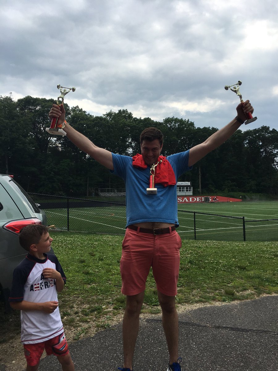 LuHiFootball's tweet photo. Day of. Champions today at the Tailgate Olympics. Nate/Gabby Martone, Pete Martone/Thomas Seger, Rickie Furline/Pete Martone and the upset of the day Kelly Reno and Nate with the Jart Championship!  @ThomasSeger12 @AmbassadorBIGz https://t.co/Aixlw7Tjbo