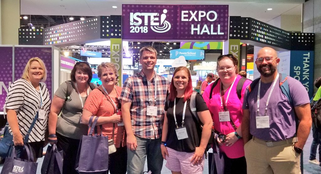 SkepticalWonder's tweet image. We made to #ISTE2018 @westbranchcsd @WBHSBears @KelseyStrope @wbcslibrary @JessRBurger @christa_diemer