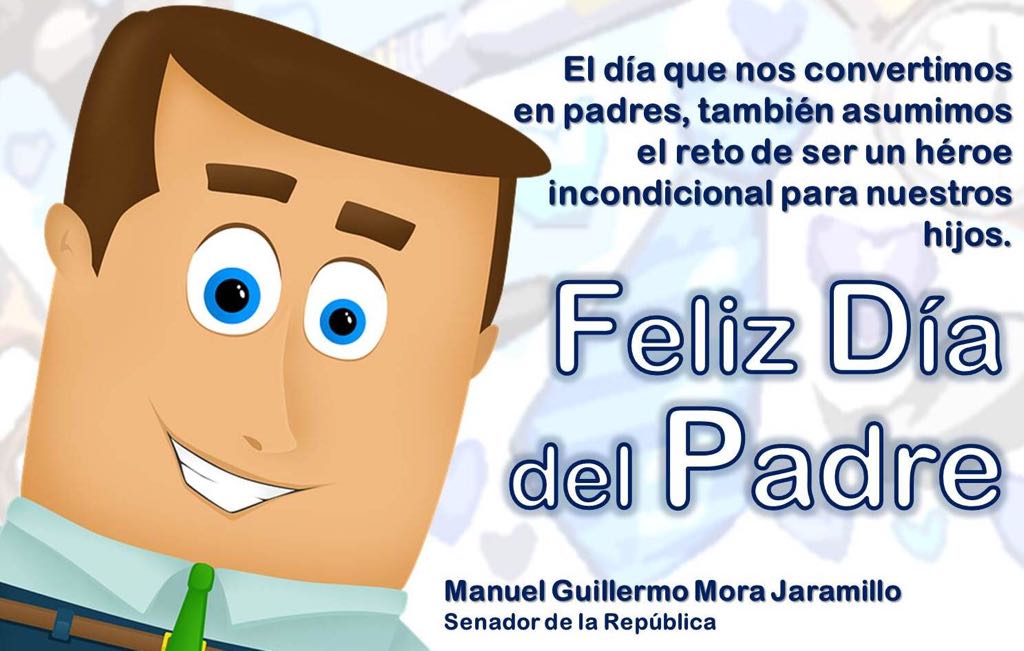 senadormora's tweet photo. Feliz día del Padre https://t.co/0tmZs5cXRz
