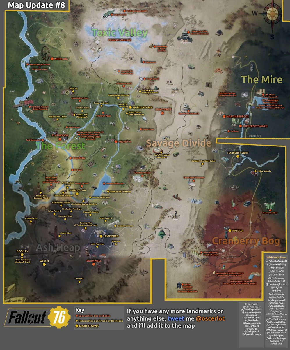 Fallout 76 On Twitter Fallout 76 Map Update 8th Fallout