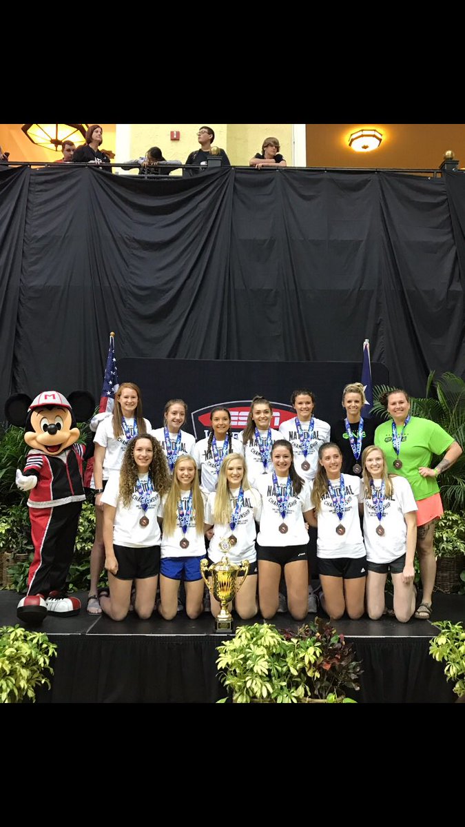 Third place finish at AAU Nationals! Congrats Titanium! Congrats also to <a href="/hopeleimbach2/">Hope Skrobecki (Leimbach)</a> and <a href="/lauren_taub/">Lauren Taubenheim</a> for making the All-Star team! #thanksmickey #letsgotodisney