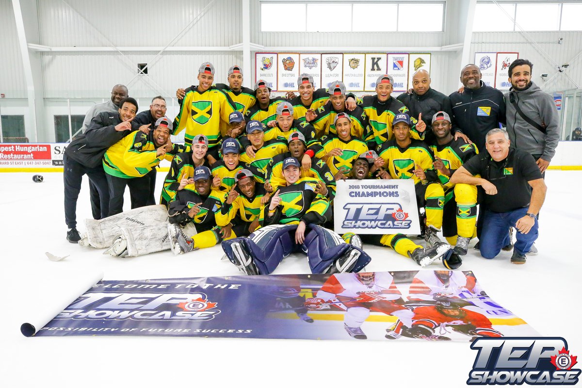 The 2018 TEP Champions: Team Jamaica @TEPShowcase photo by OJHL Images Photographer Christian Bender @Chris_CVBender