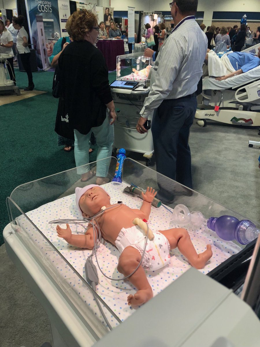 GaumardInFocus's tweet photo. Don't miss the new Premie HAL, a lifelike, #wireless and #tetherless 30-week simulator. Premie HAL is designed to facilitate training for preterm airway management, resuscitation, stabilization, transport & neonatal intensive care. Learn more: https://t.co/wjHLzOdDIR. #AWHONN2018 https://t.co/88yjdYxBXp