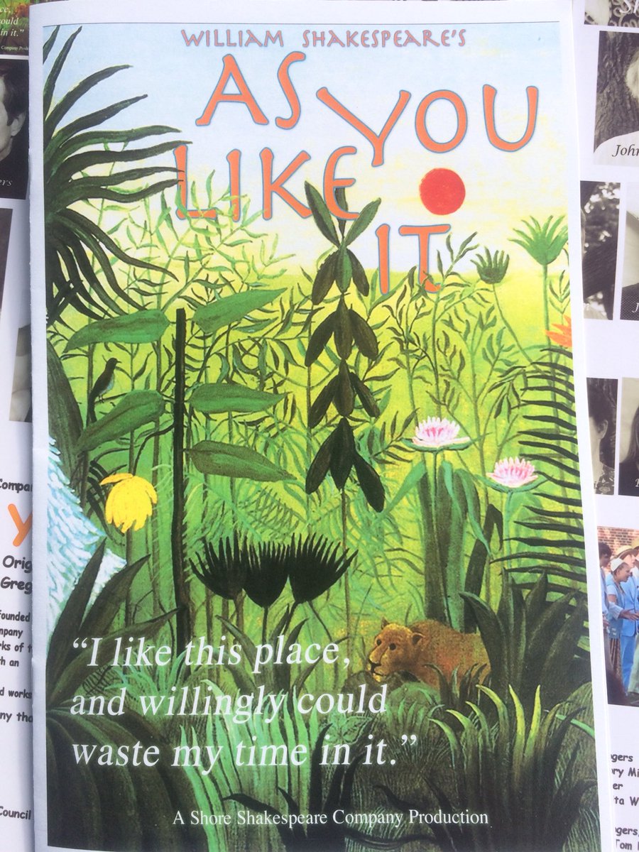 MrsWaltonWRUS's tweet photo. Watching @WyeRiverUpperS student, Josh, in Shore Shakespeare’s production of “As You Like It” https://t.co/hOGGm3sq5T