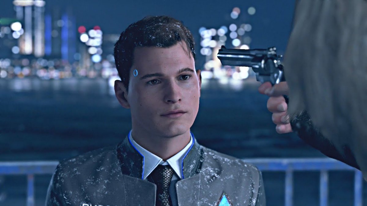 OfCyberLife's tweet image. "I'm not afraid to die." 

Proceeds to make the world's most adorable puppy-dog eyes.