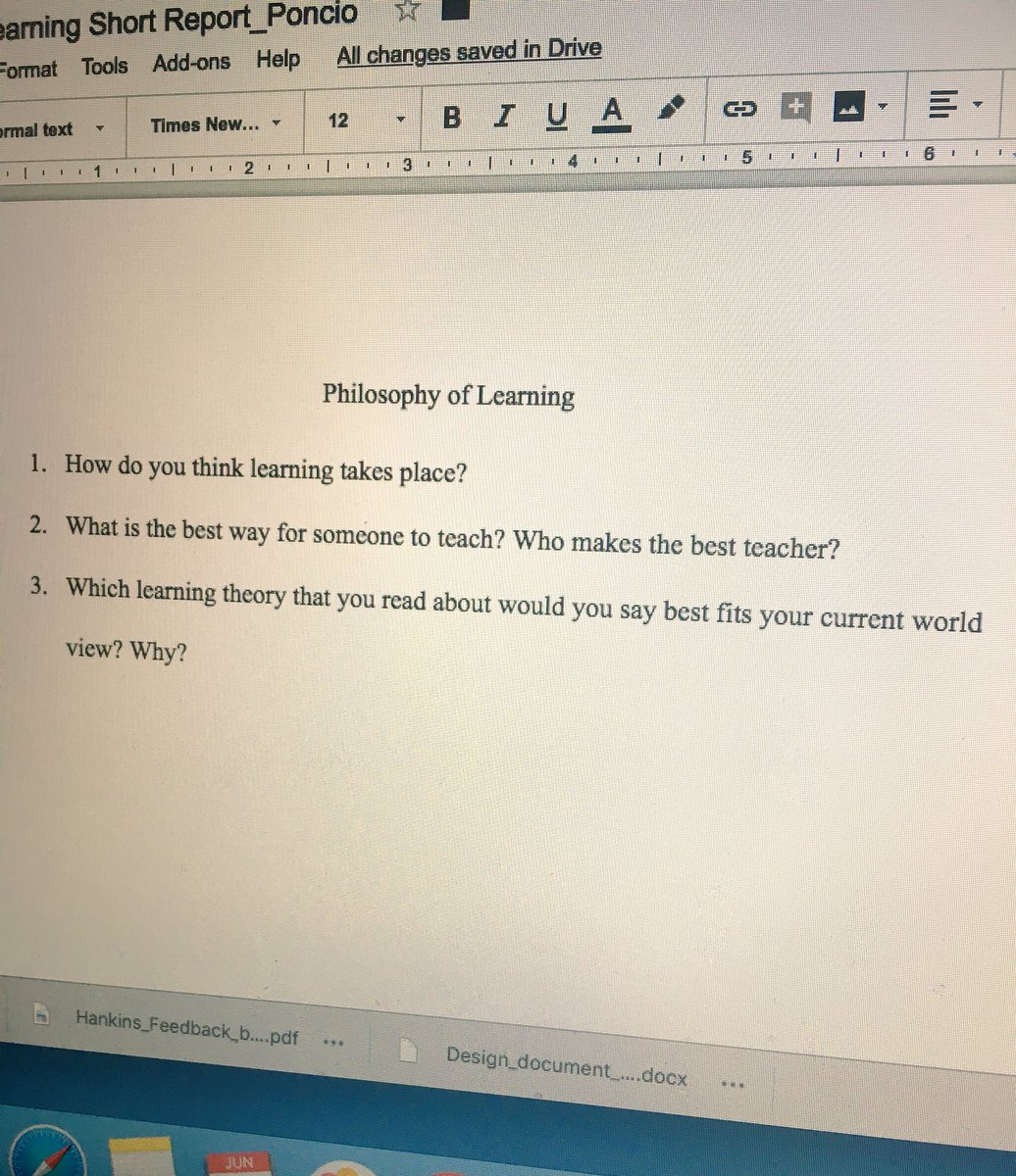 TishaPoncio's tweet photo. While the rest of you are at #ISTE18 I’m over here #notatISTE taking it back to the beginning and drinking a massive amount of caffeine 🤪#mastersLearningTechnologies #learningphilosophy https://t.co/Mm4JUlHQXS