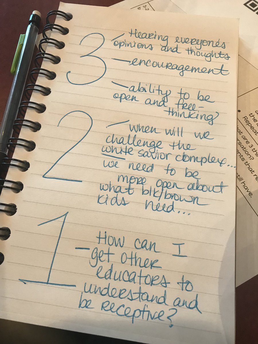 RBestEDU's tweet photo. 3-2-1 Reflection: Book Club Session 1 of “For White Folks Who Teach in the Hood...and the Rest of Y’all Too” #BookSnaps #RealityPedagogy 📚📚 https://t.co/y80nFhXuEC