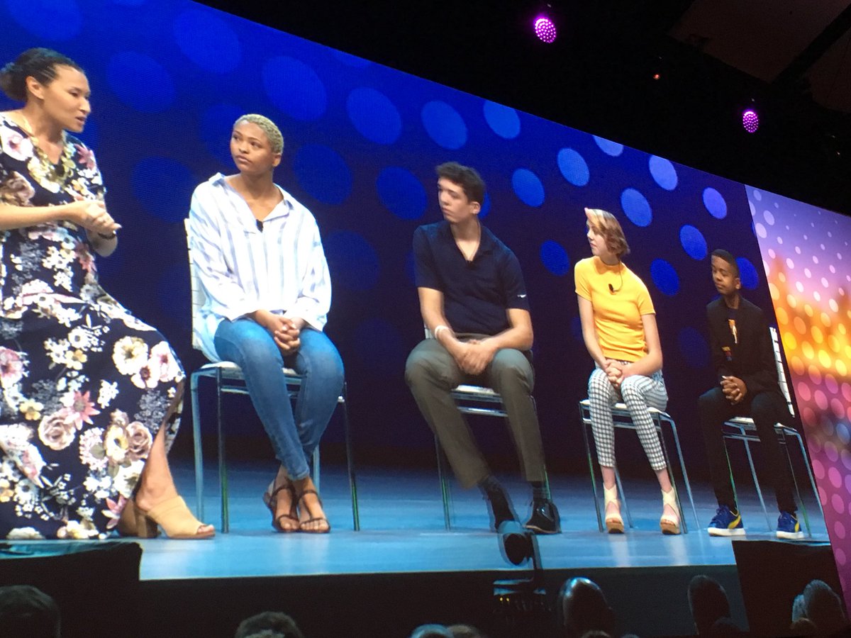 jen5734's tweet photo. Awesome advice for teachers from this panel of kids! #iste18 #foodforthought https://t.co/Gvi28sHzmA