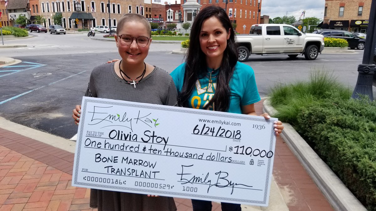 She did it! Olivia Stoy needed $350,000 as soon as possible if she wanted to live. So she started a bracelet fundraiser and a week later, she has the money she needs. Kaitor Kay - Wane-Tv NewsChannel 15 has the inspiring story. wane.com/news/local-new…