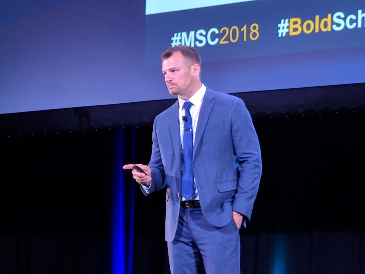 "It is a dangerous place when we decide the skills of our past have no place in our future in the name of innovation." <a href="/Wes_Kieschnick/">Weston Kieschnick</a> #MSC2018 #LeaderEd #BoldSchool