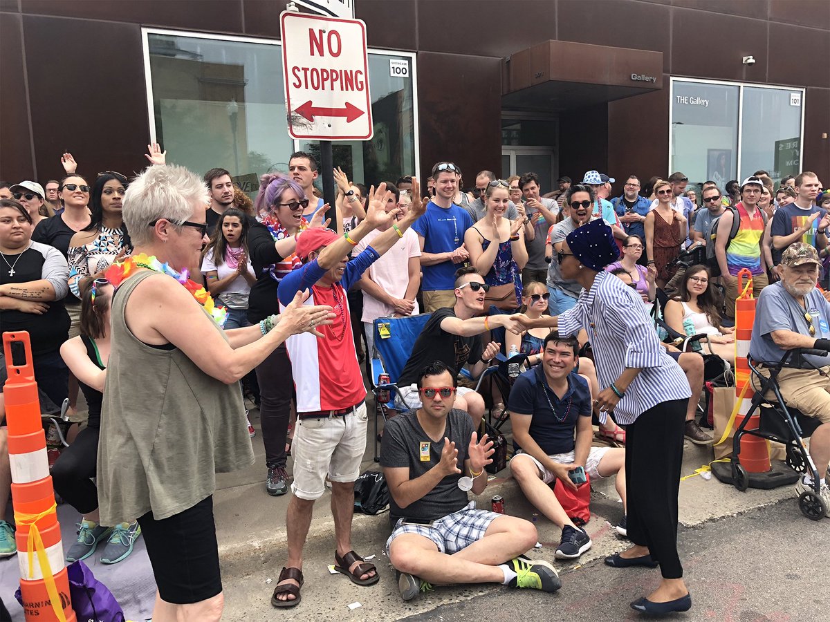 Today, we marched alongside neighbors to celebrate our beautiful, powerful LGBTQ community. We must continue the fight so all people can live safely and wholeheartedly as themselves.